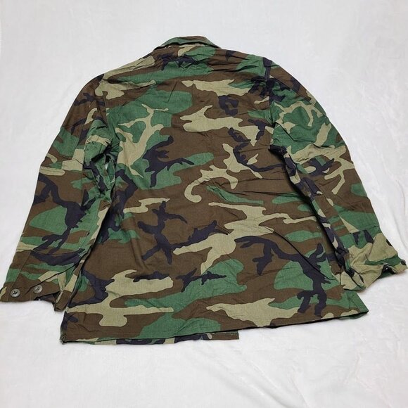 Military Coat DLA100-83-C-0408 Camouflage Combat Woodland Pattern Size L Long - Picture 2 of 14